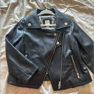 Baby gap leather moto jacket 3T